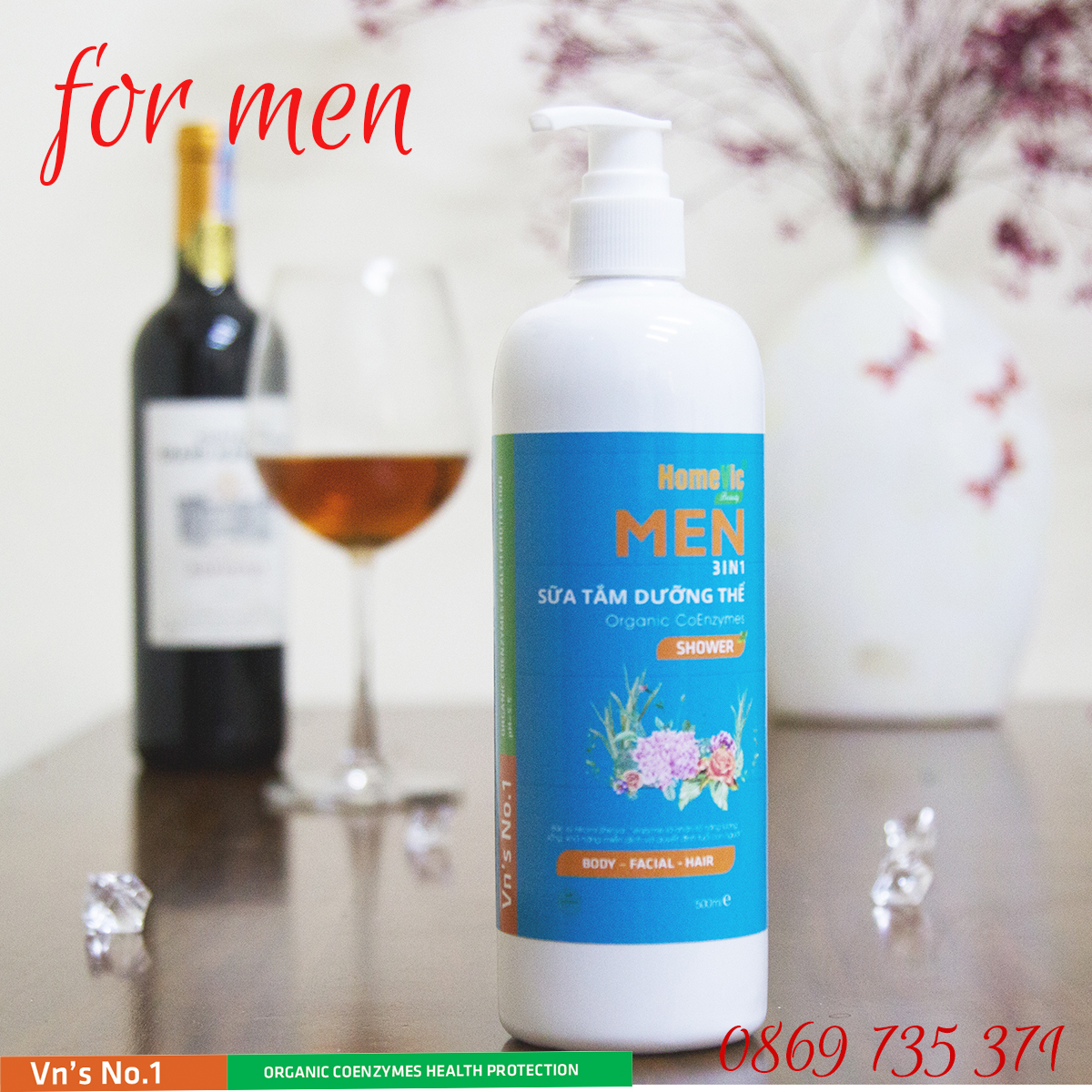 Sữa tắm khử mùi for Men